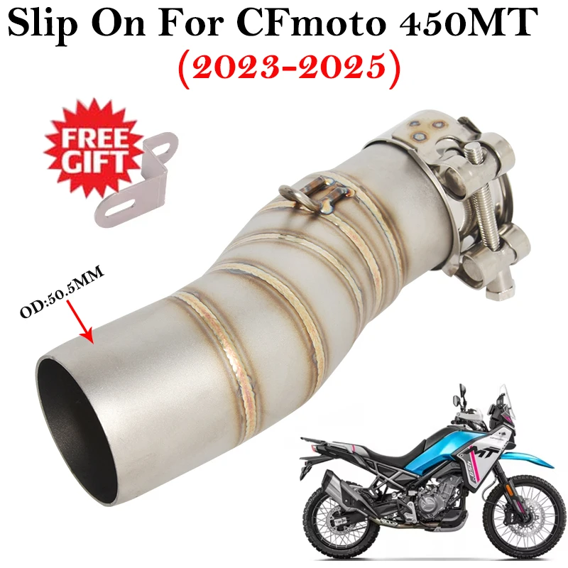 CFmoto 450MT Silenciador inoxidable - escape slip-on 2023-2025