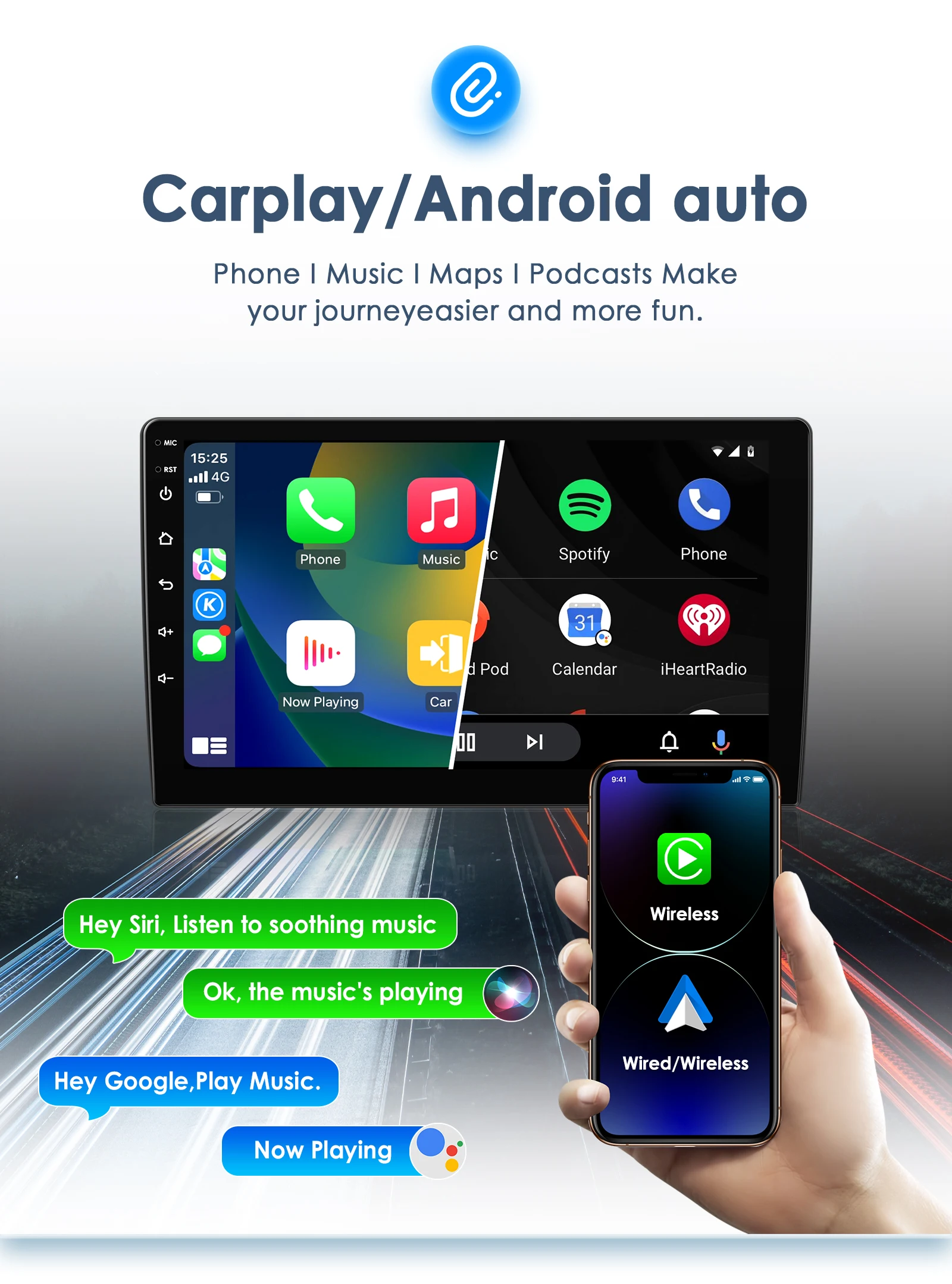 Autoradio Android Hizpo 10,1” VW Passat B6 B7 2010-2015 GPS - imagen 4