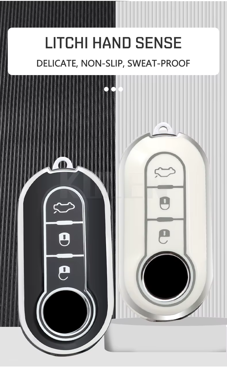 Detalle de la funda para mando de coche