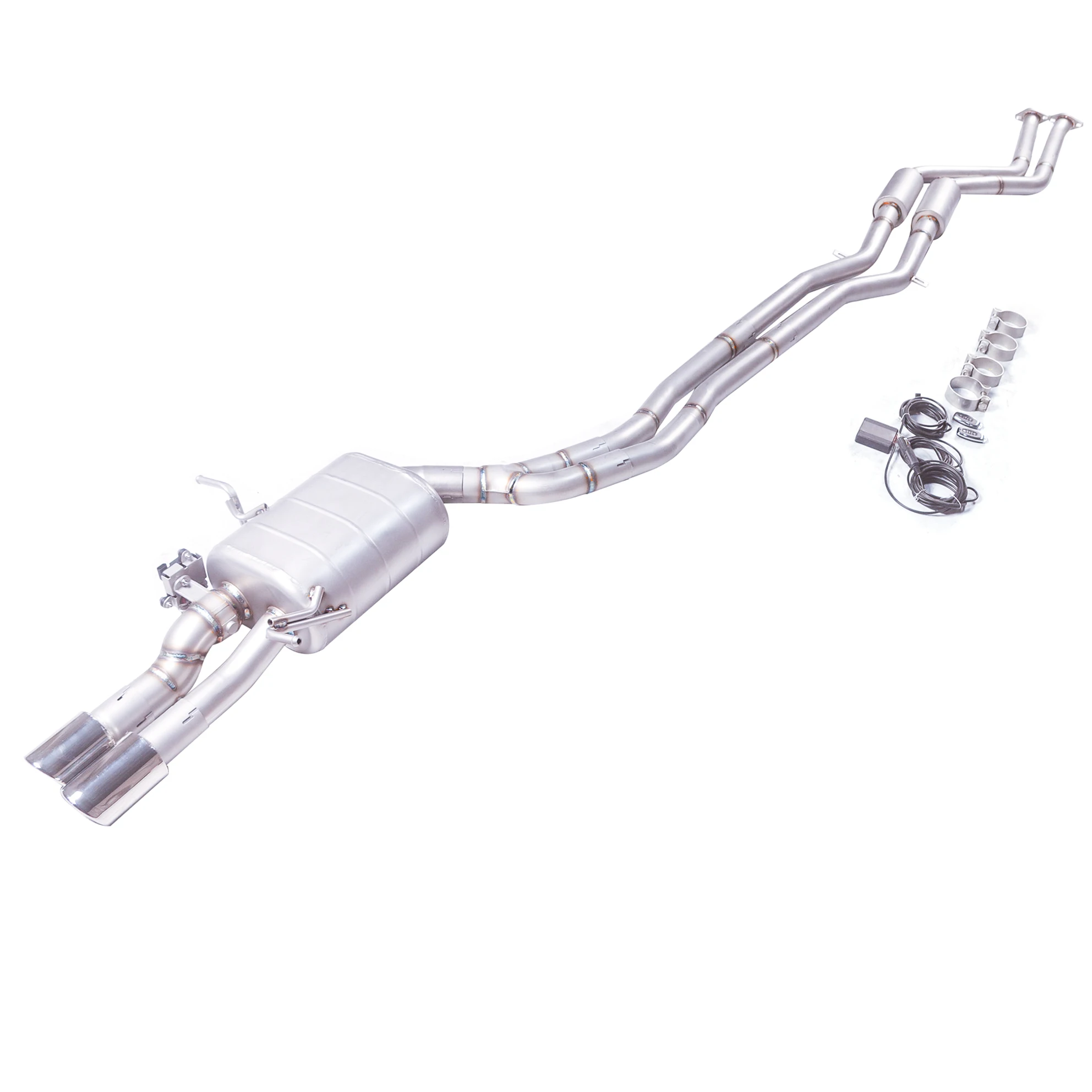 Sistema escape catback acero inoxidable BMW E46 323i 325i 330i – con válvula - imagen 4