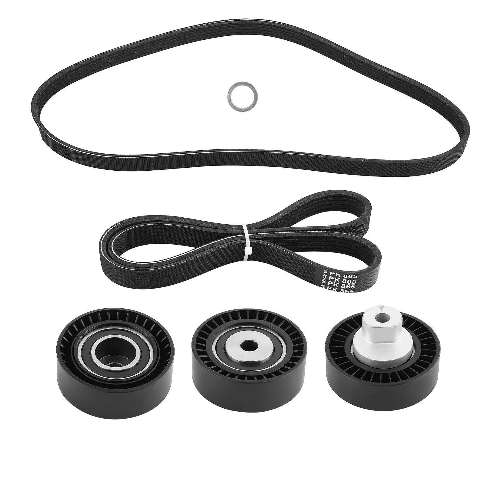BMW 11281738605 Kit polea correa auxiliar E36 E39 E46 E53 - imagen 5