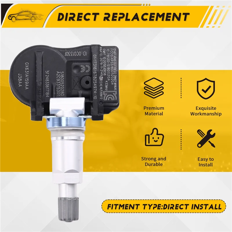 Sensor presión neumáticos TPMS 433 MHz Range Rover y Jaguar F-PACE - imagen 2