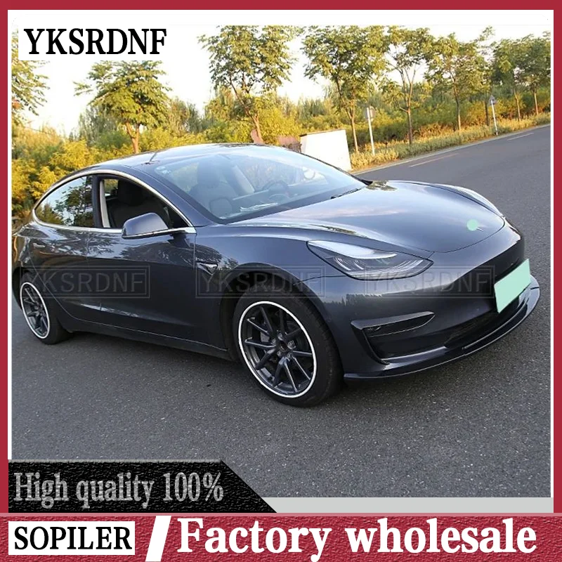 Alerón parachoques delantero ABS 3 niveles Tesla Model 3 2017-2018