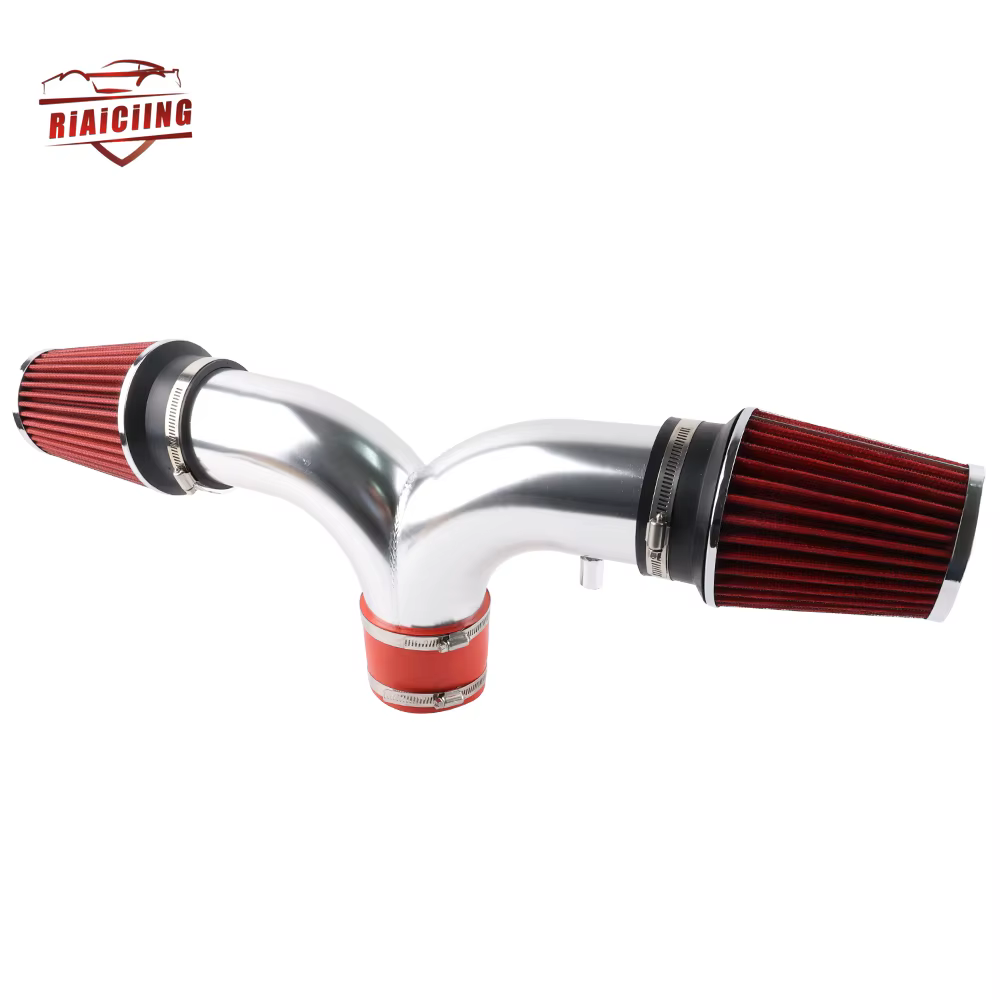 Kit de admisión doble frontal de aluminio rojo para Corvette C5 5.7 V8