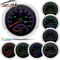 Velocímetro GPS con tacómetro impermeable 85 mm, 0-8000 RPM, 12/24 V