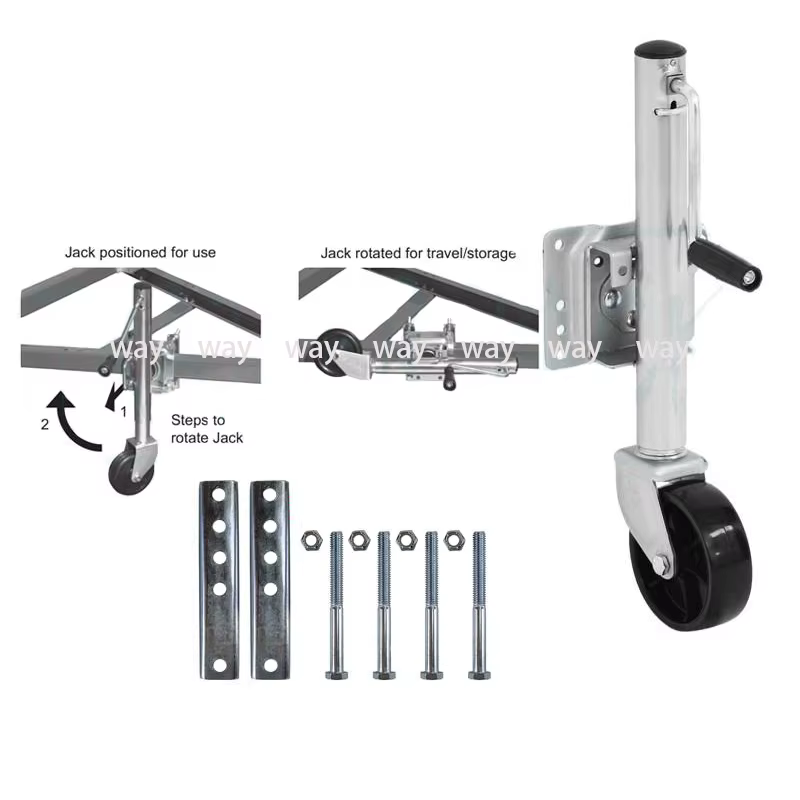 Rueda de apoyo 6" para remolque y caravana – 540 kg - imagen 4