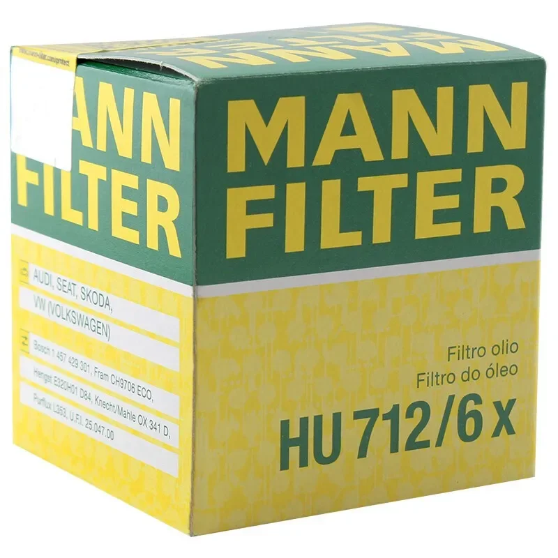 MANN-FILTER HU712/6x Filtro de aceite para VW, Audi y Skoda - imagen 2