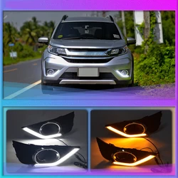 Luces diurnas LED con intermitente ámbar para Honda BR-V 2012-2016