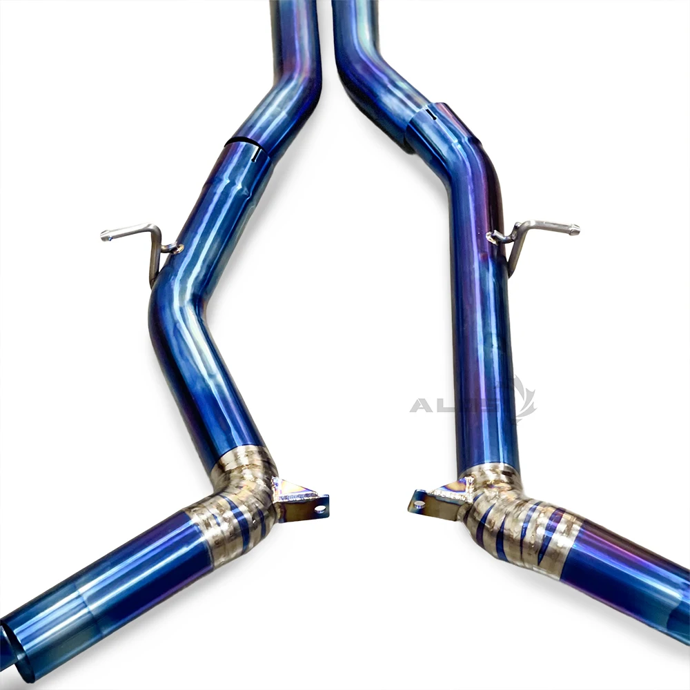 Escape cat-back de titanio para Mercedes-AMG C63 W204 6.2L con válvula - imagen 2