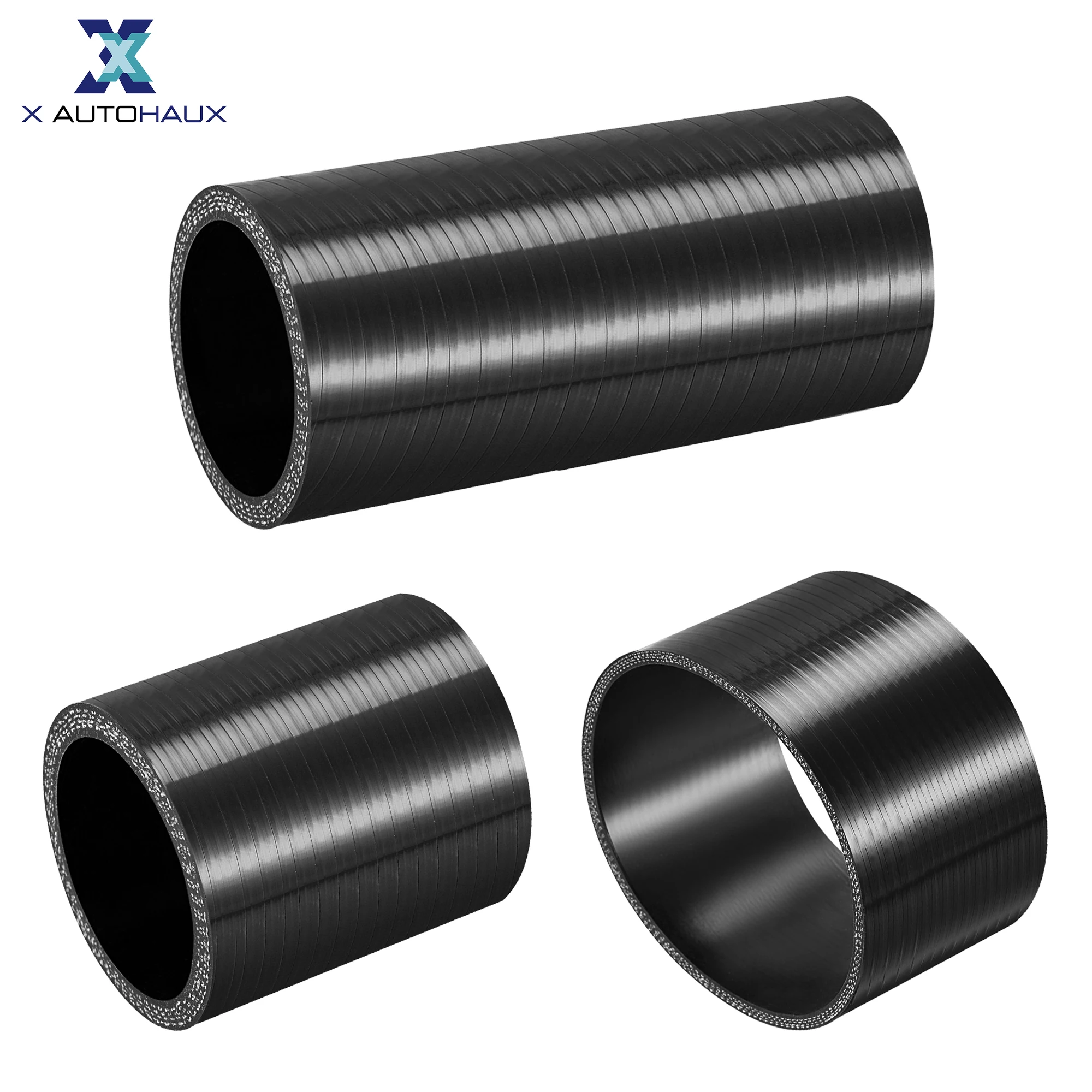X Autohaux Manguera silicona turbo recta reforzada 25-127 mm