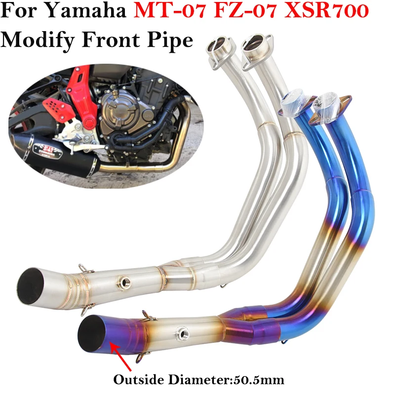 Escape slip-on Yamaha MT07 MT-07/XSR700 acero inoxidable