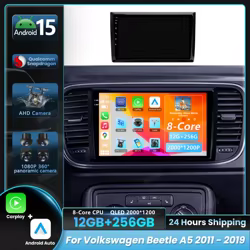 Radio coche 2K Android 15 con CarPlay – Volkswagen Beetle A5