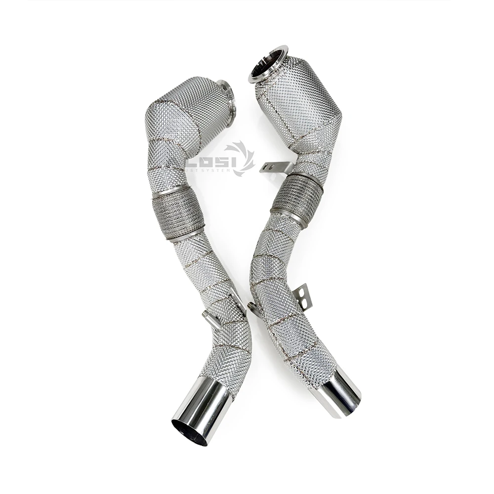 Tubo de bajada de escape de acero inoxidable para BMW X6 M F86 4.4T - imagen 2