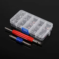 Shrader kit núcleos válvulas aire acondicionado R134a/R12 para coche