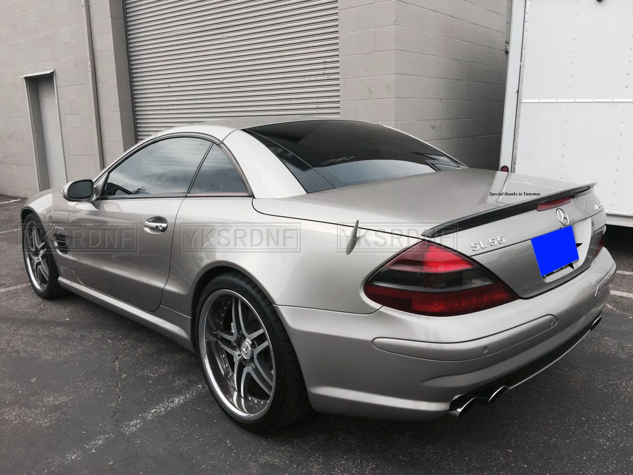 Alerón trasero fibra de carbono Mercedes-Benz SL Clase R230 2007-2012 - imagen 5