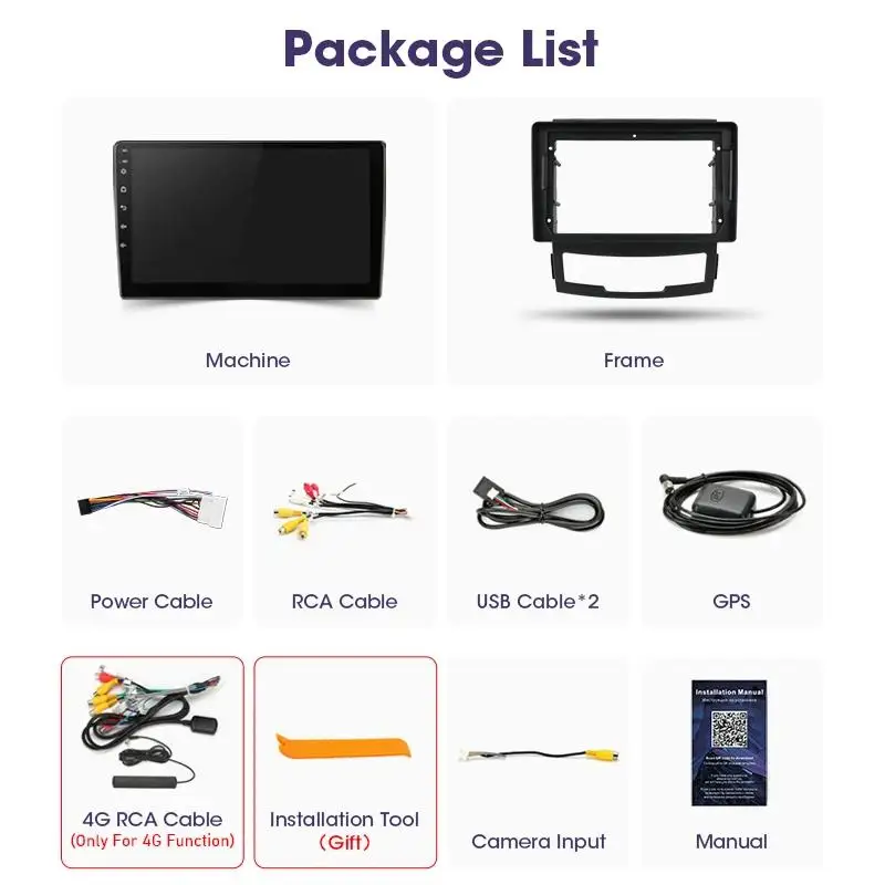 Autoradio Android SsangYong Korando GPS con CarPlay 2010-2013 - imagen 2