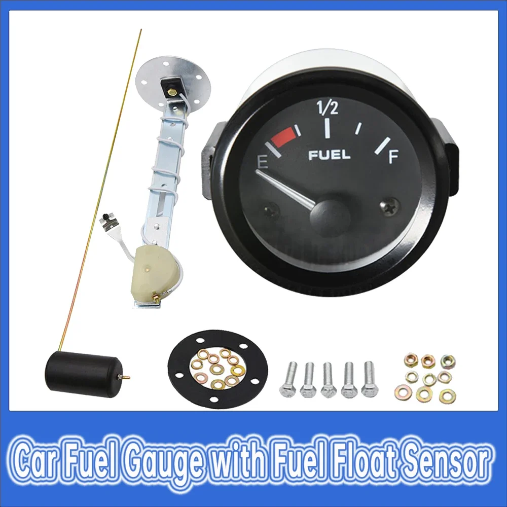 Medidor de combustible universal 52 mm con sensor flotador 240–33 Ω