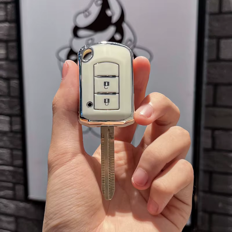 Detalle de la funda protectora para llave de coche