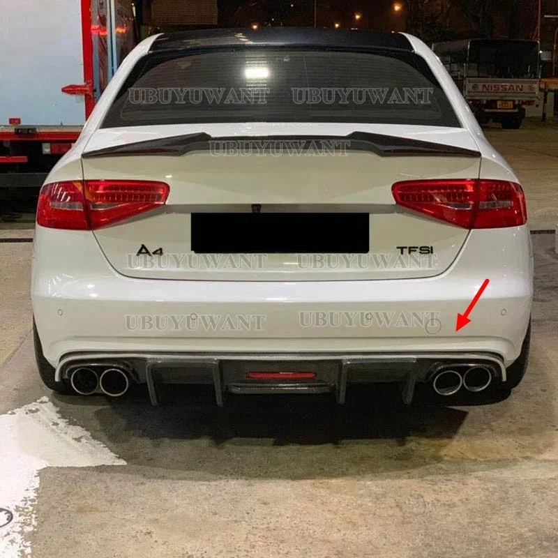 Protector difusor trasero para Audi A4 S4 B8.5 en fibra de carbono - imagen 2
