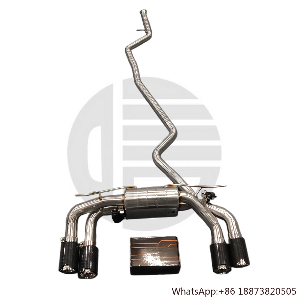 Escape deportivo inoxidable con válvulas activas para BMW 220i F22