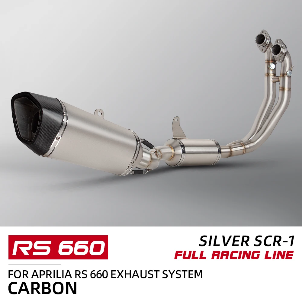 Escape Slip-On de carbono para Aprilia RS 660 y Tuono 660 - imagen 2