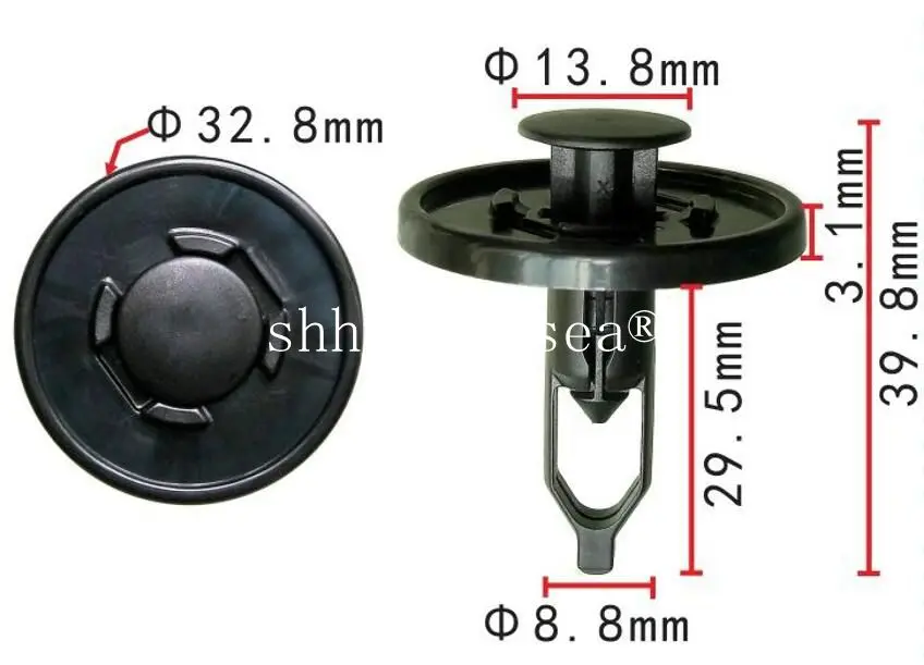 Clip parachoque delantero inferior Toyota OEM 52161-0K050 - imagen 3