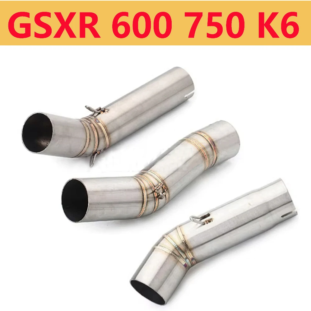 Silenciador slip-on 51mm y tubo enlace escape GSXR 600 750 K6-K15 - imagen 2