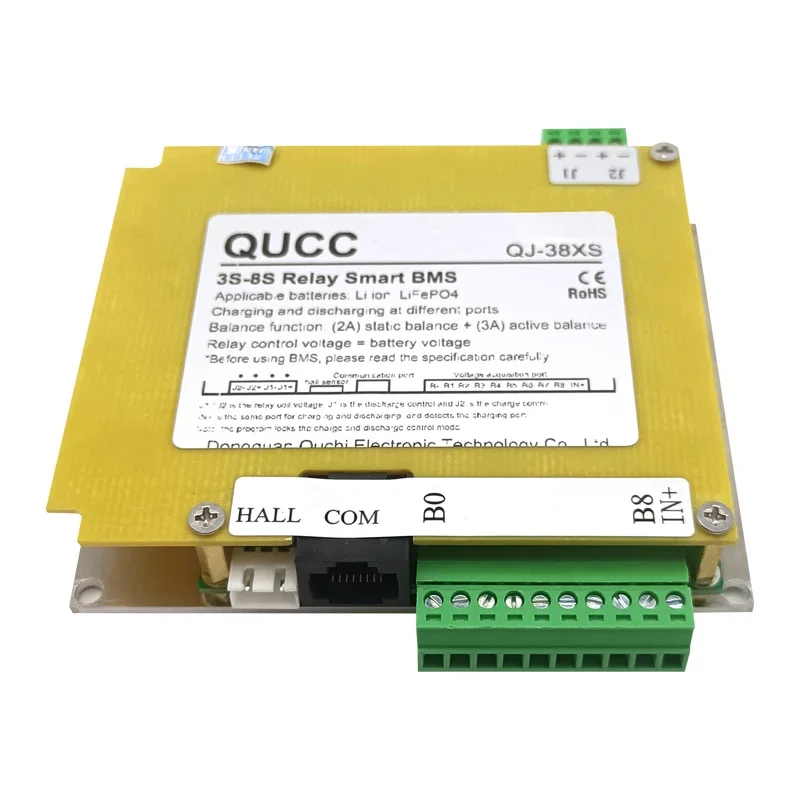 Qucc 3S-8S BMS inteligente 500A para baterías Li-ion Lifepo4 12V 24V - imagen 5