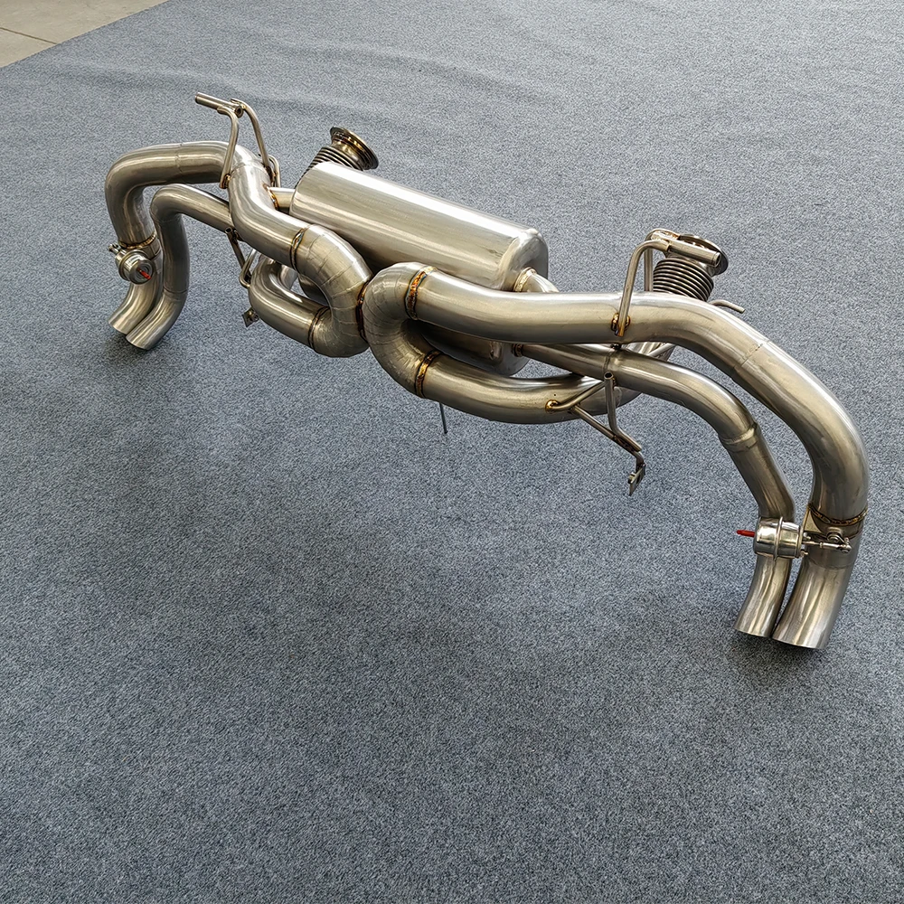 Escape Catback Titanio Audi R8 V10 Válvula Automática - imagen 3