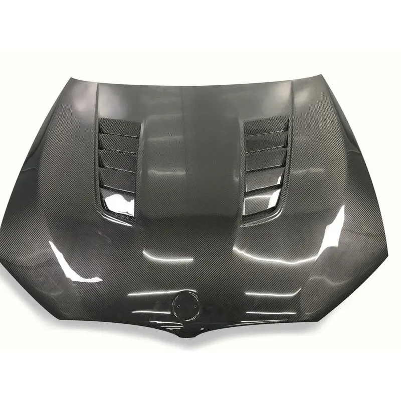 Capó delantero de carbono seco estilo GTR para BMW M5 F90 G30 - imagen 3