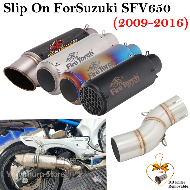 Escape slip on Suzuki SFV650 Gladius 2009-2016 silenciador DB Killer