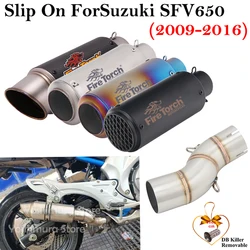 Escape slip on Suzuki SFV650 Gladius 2009-2016 silenciador DB Killer