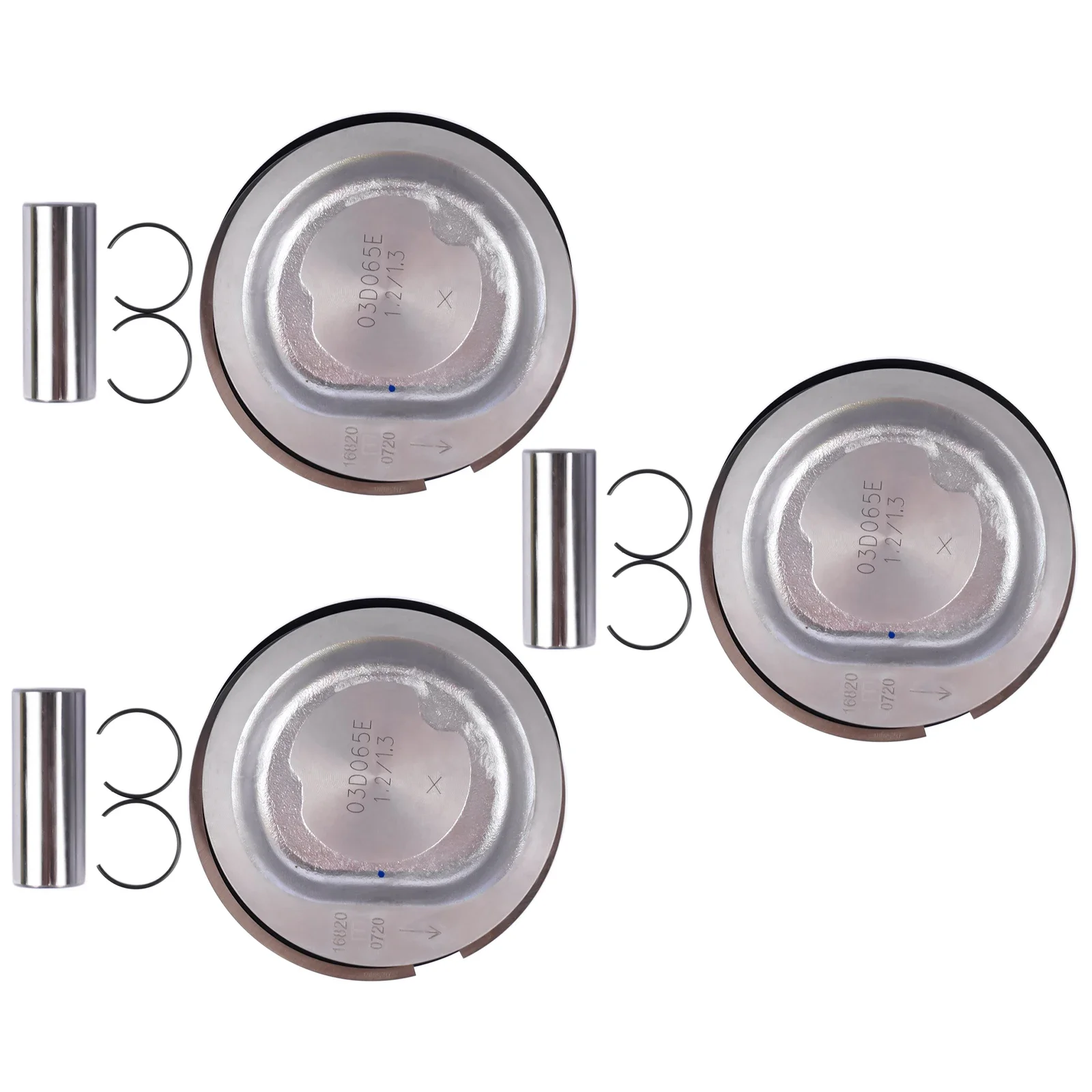 Juego de pistones y anillos para Seat Ibiza III Skoda Fabia VW Fox Polo 1.2 03D107065C - imagen 4