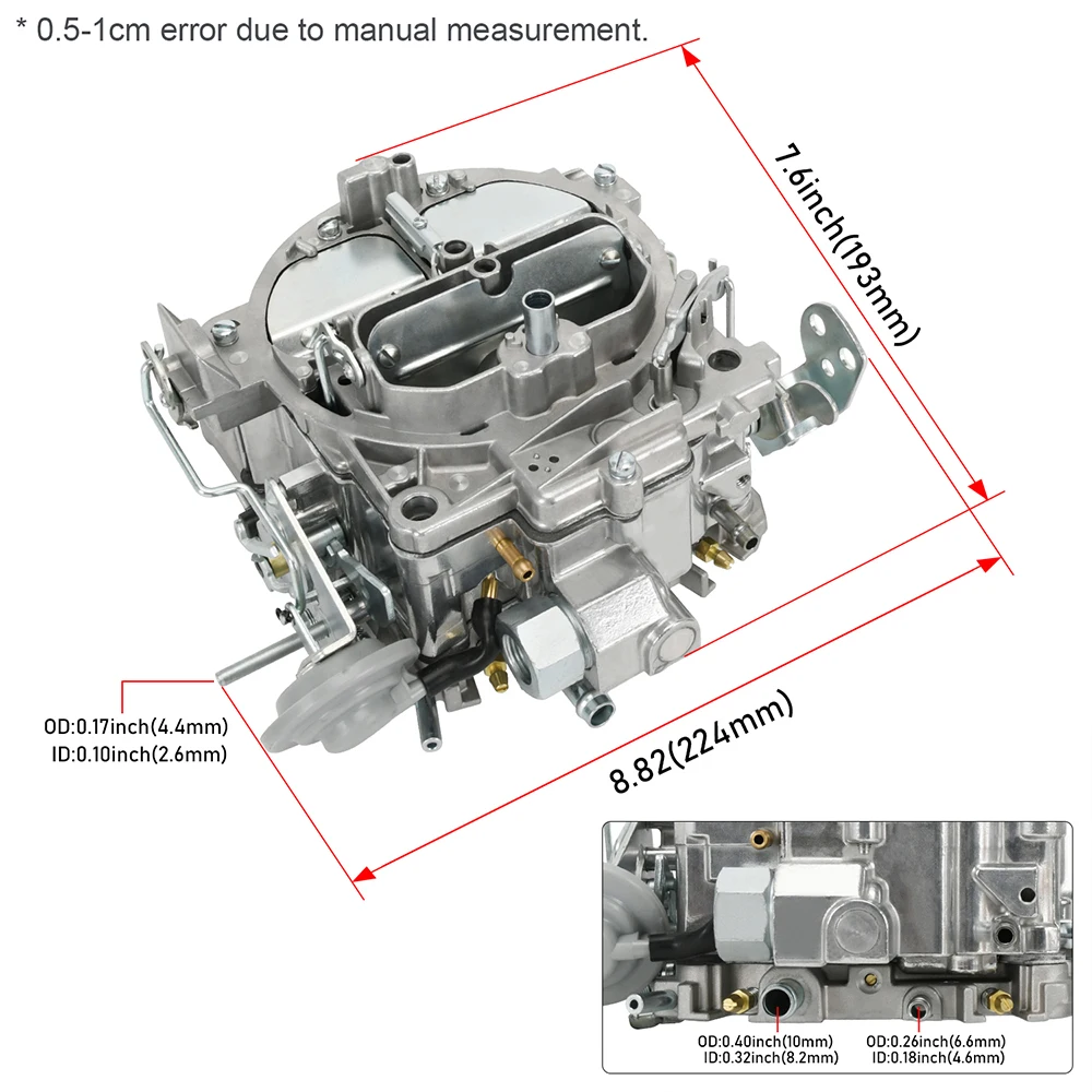 Carburador CFM 1901R 750 4 cuerpos para Chevy GMC - imagen 4
