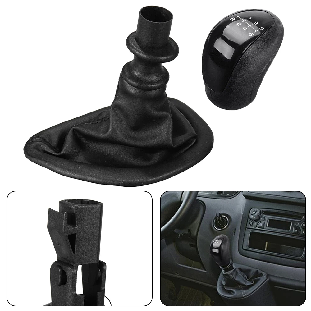 Perilla de cambio negra con funda para Mercedes W639