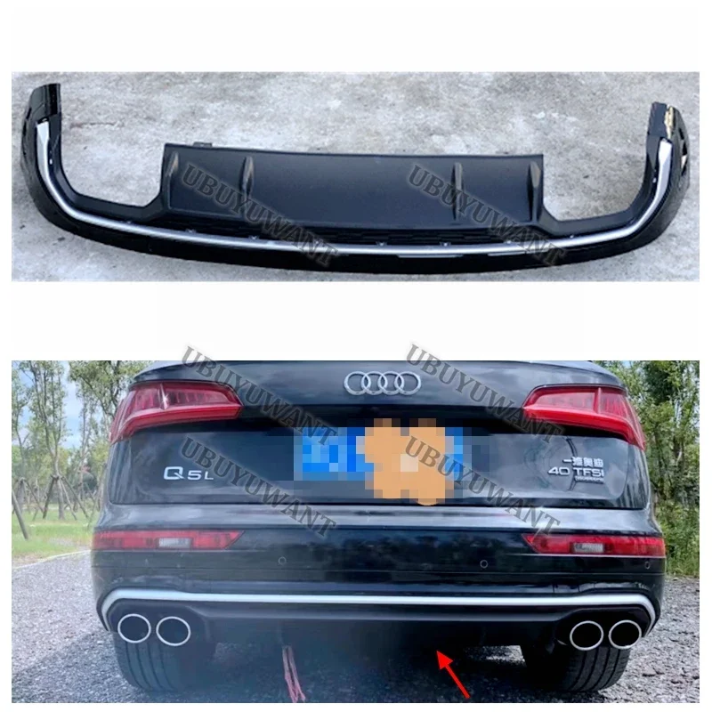 Difusor trasero con alerón divisor para Audi Q5L 2018-2022 - imagen 4
