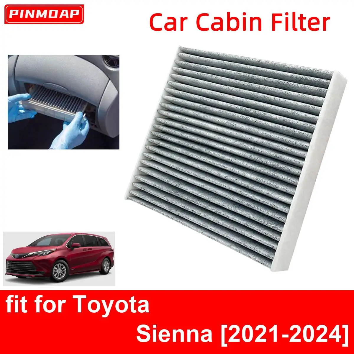 Filtro de habitáculo fibra carbono Toyota Sienna 2021-2024
