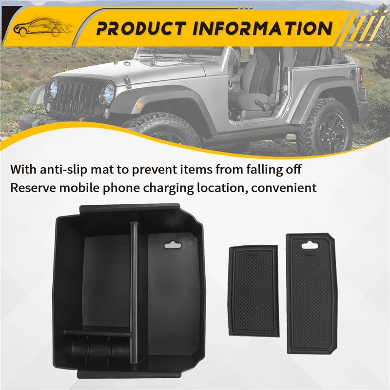 Organizador de consola central para Jeep Wrangler JK 2007-2017 - imagen 3