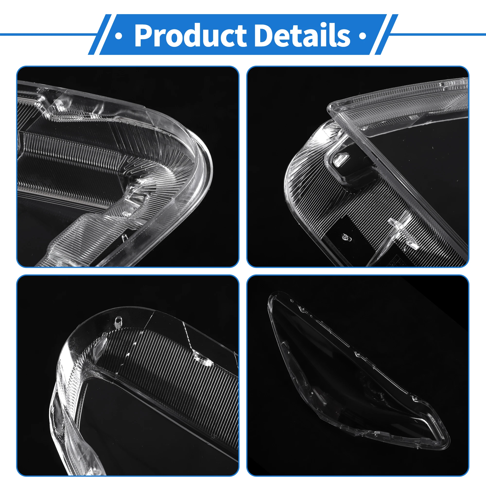 UXCELL Tulipa transparente de faro para Ford Escape 2013-2016 - imagen 4
