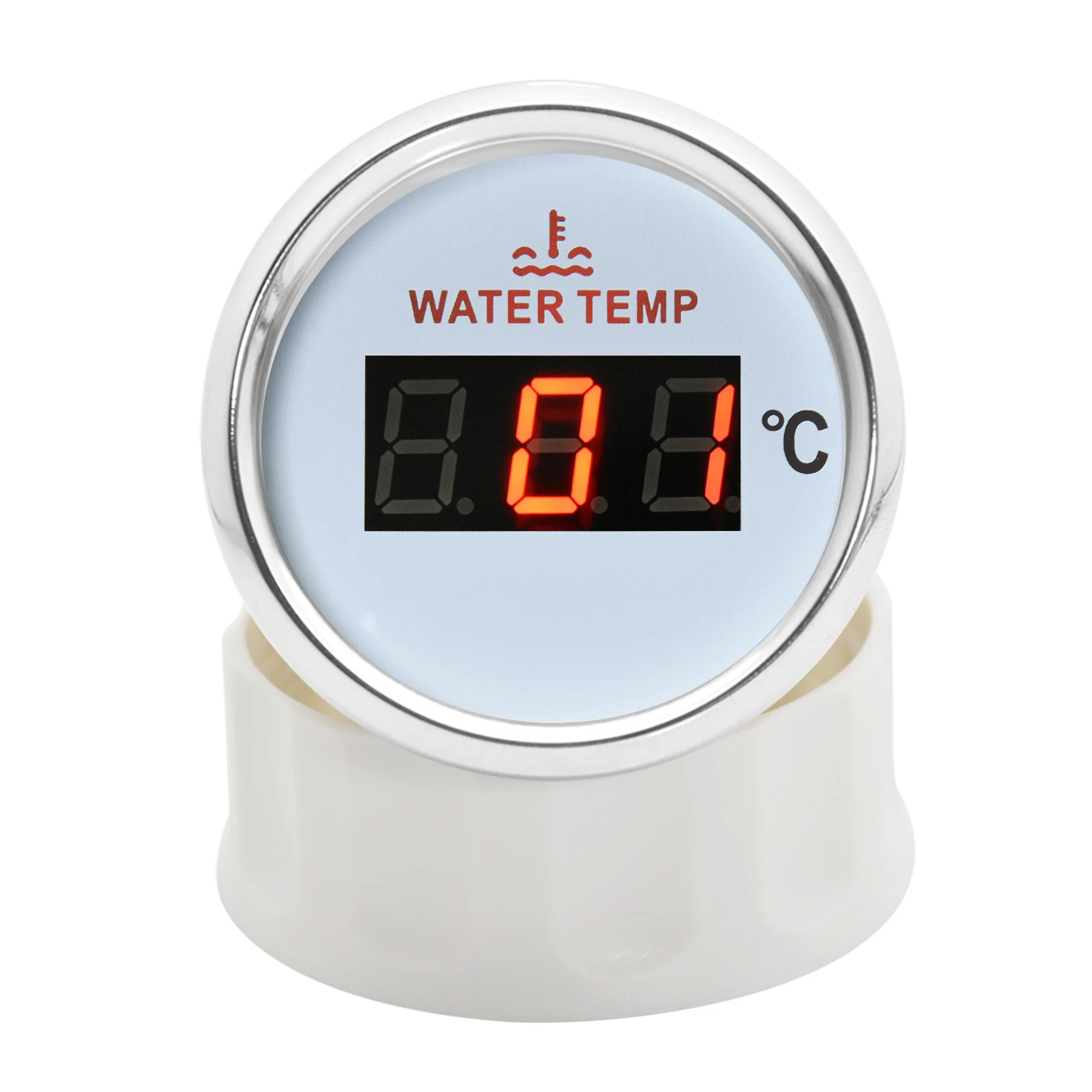 Medidor temperatura agua 52mm digital retroiluminación roja 1/8NPT - imagen 5