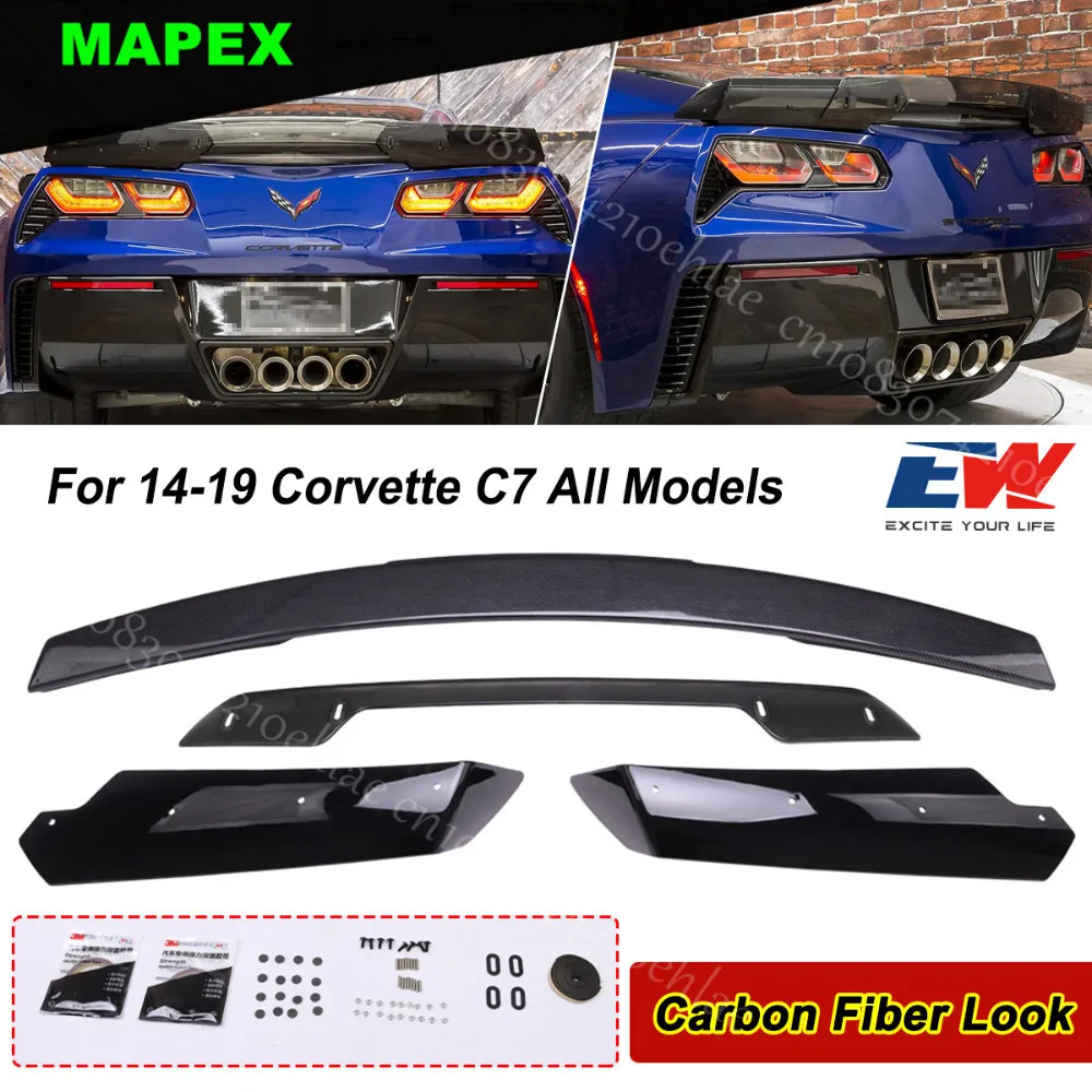 Alerón tapa maletero Z06 fibra carbono para Corvette C7 2014-2019