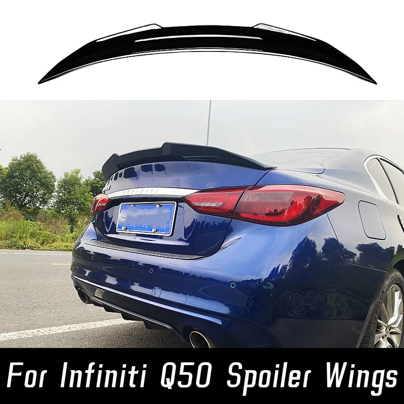 Alerón trasero de carbono negro Infiniti Q50 (2014-2021) para maletero