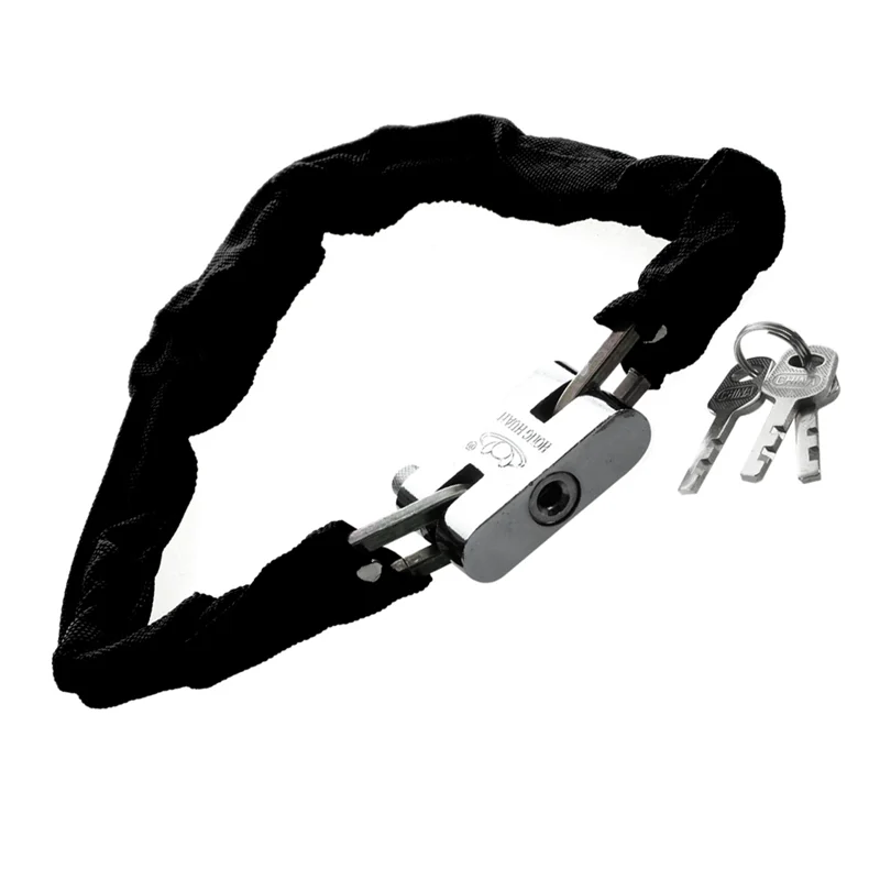 Candado antirrobo de cadena con llave para bicicleta y moto - imagen 3