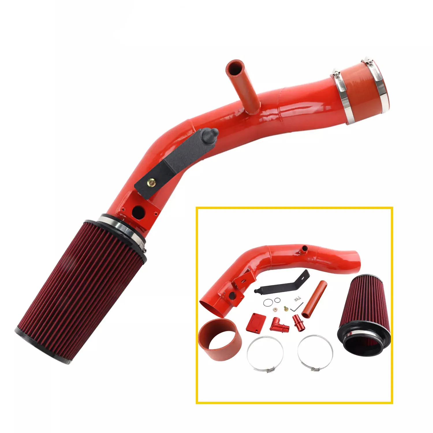Kit de admisión de aire frío negro para Ford 6.0 diésel