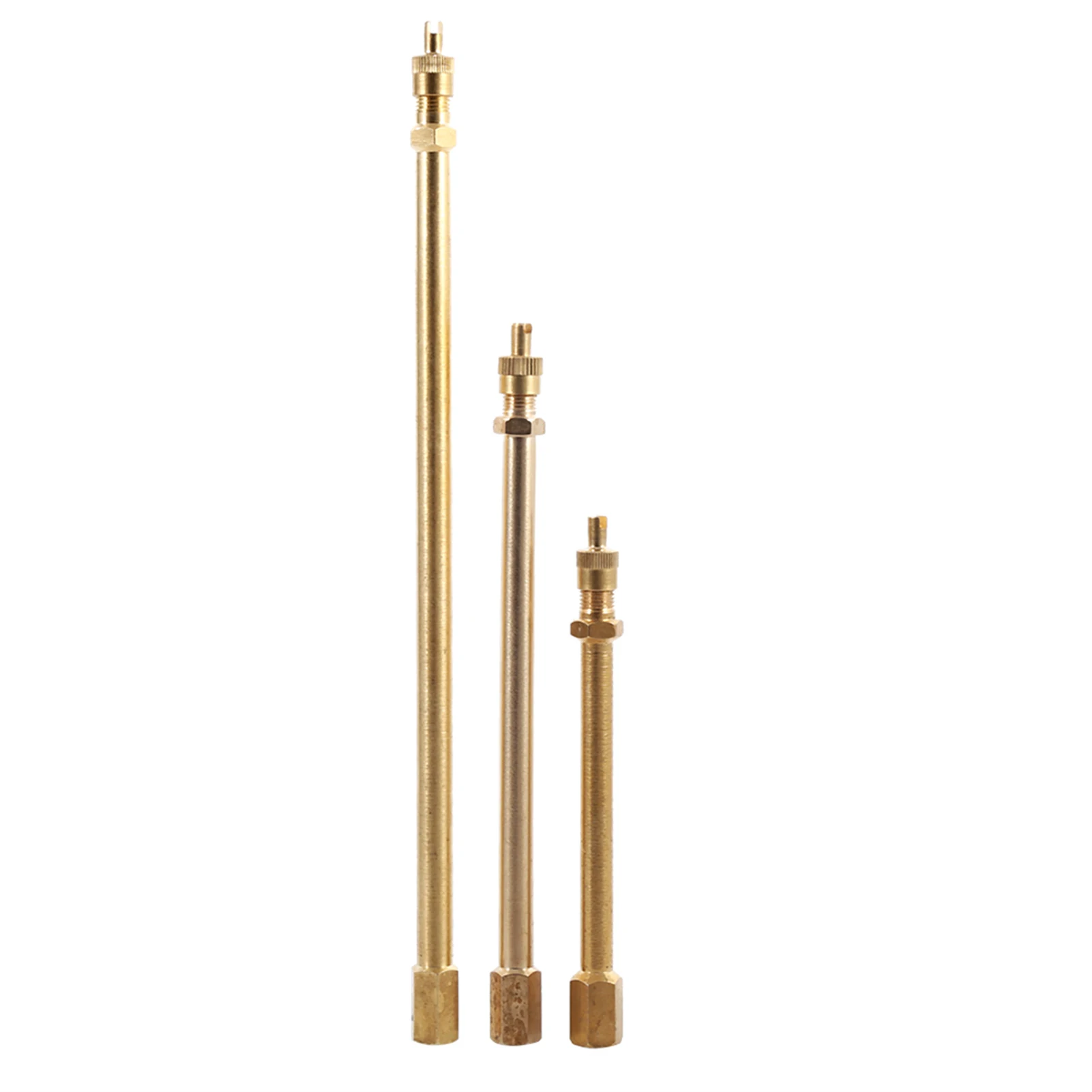 Extensor de válvula para neumático de latón, vástago recto