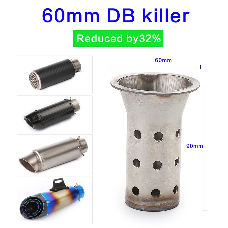 Db Killer Ajustable Acero Inox – Silenciador Escape Moto Universal - imagen 4