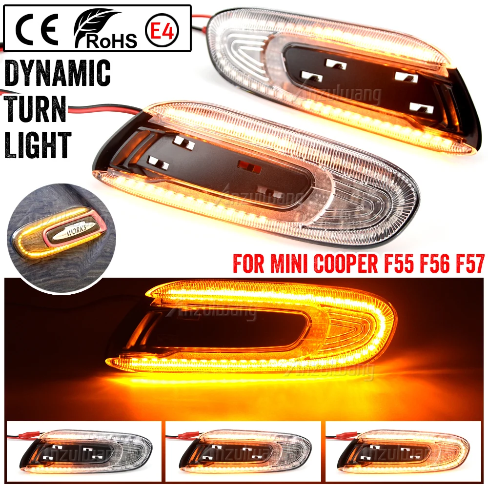 Luz Lateral LED Secuencial - Mini Cooper F55 F56 F57 2014-2017