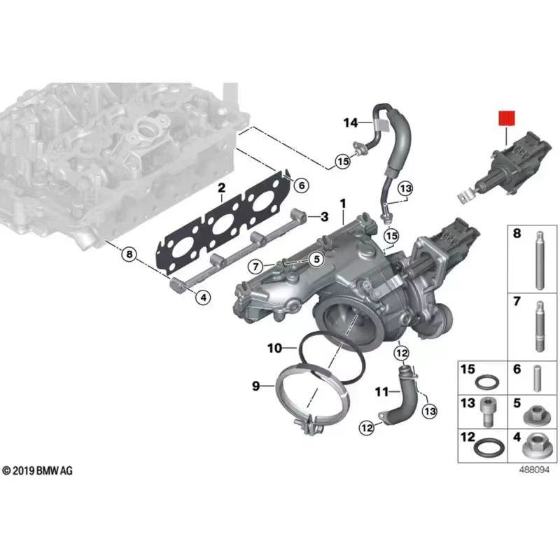 OEM 11658485117 Actuador de wastegate BMW F20, F30, F32, F22 y F23 - imagen 4