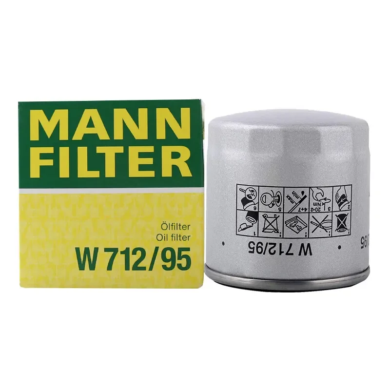 MANN FILTER W712/95 filtro de aceite para VW Polo/Golf