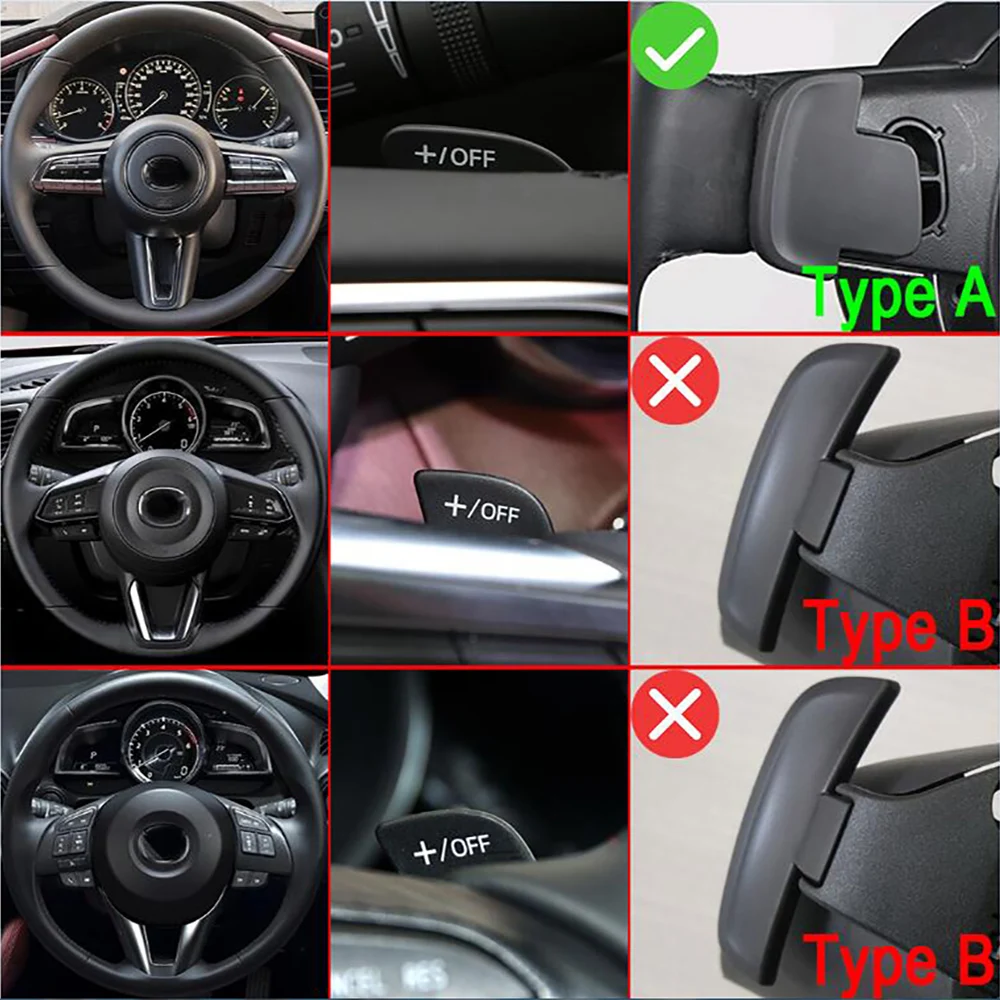 Paletas de cambio de aluminio para Mazda3 Axela CX30 CX-30 2020/2021